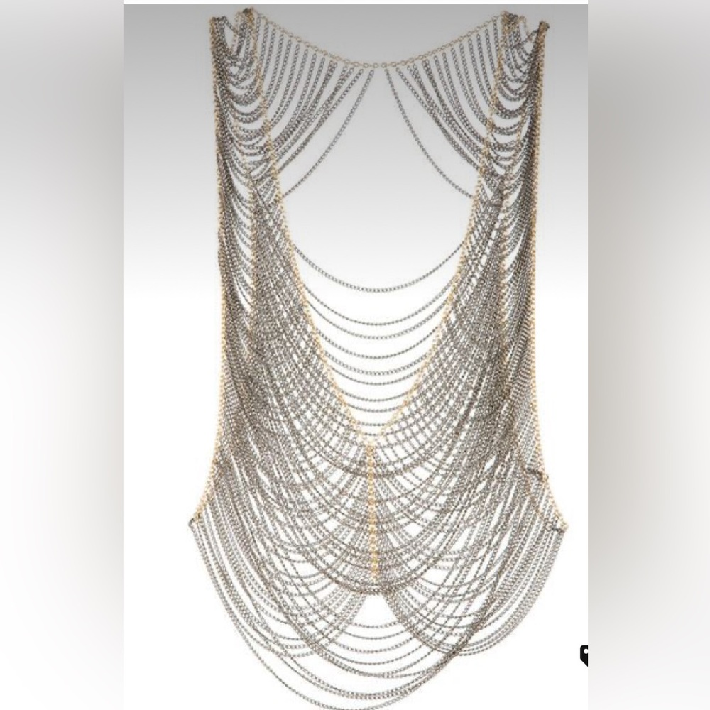 bcbgmaxazria chain vest